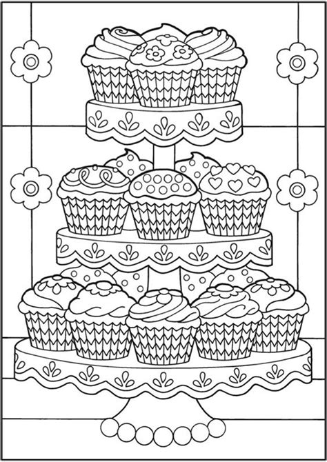 easy  print cupcake coloring pages cupcake coloring pages
