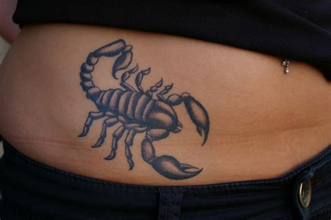 majestic scorpion tattoo scorpion hip tattoo on
