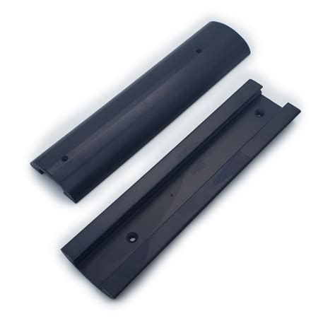 smooth rail cover standard aluminum rail cover black anodized pair ebay