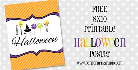 happy halloween  printable poster   studio