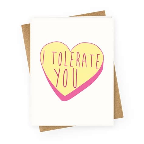tolerate  greeting cards lookhuman