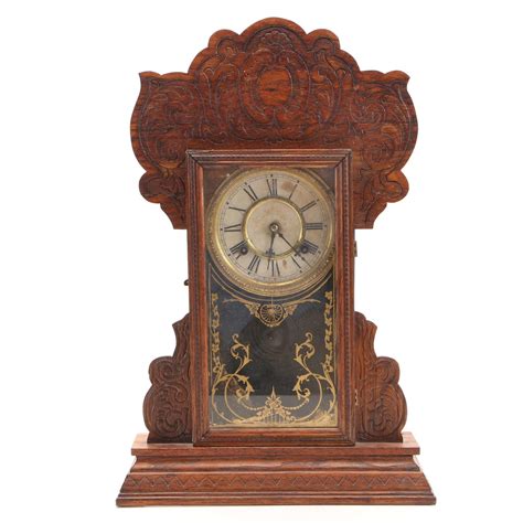 antique waterbury clock  gingerbread mantel clock ebth