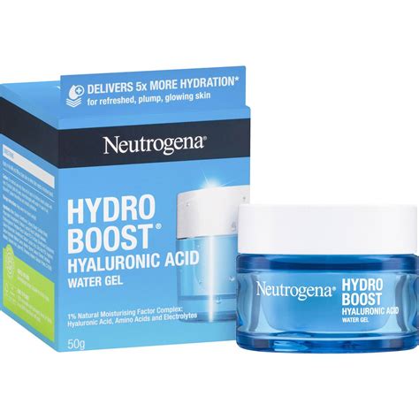 neutrogena hydro boost hyaluronic acid water gel face moisturiser  woolworths
