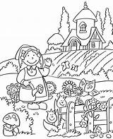Pages Coloring Tools Gardening Printable Getcolorings Garden sketch template