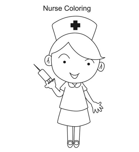 nurse coloring pages learny kids