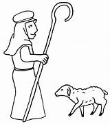 Shepherd Coloring Gif Lamb sketch template