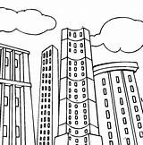 Coloring Building Apartment Pages Buildings Color Tall Colouring Printable Kids Sheets Book Skyscraper Skyscrapers House Templates Template Comic sketch template