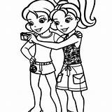 Selfie Coloring Pages Designlooter Taking Girls Polly Pocket 300px 16kb Template sketch template