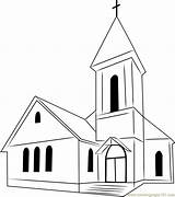 Church Coloring Perfect Pages Coloringpages101 Printable Color Churches Kids sketch template