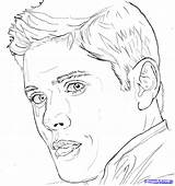 Supernatural Winchester Coloring Pages Dean Jensen Ackles Draw Color Drawings Print Outline Printable Adult Drawing Coloringtop Colouring Step Kids Dragoart sketch template