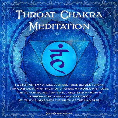 The Throat Chakra This Is Considered The Fifth Chakra Located At The