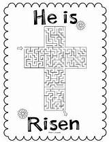 Maze Risen Bible sketch template