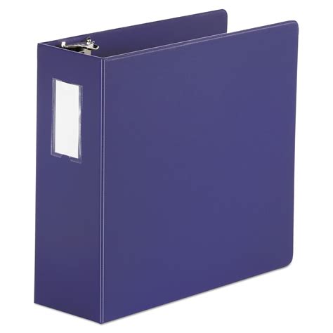 universal deluxe  view  ring binder  label holder  rings  capacity    navy