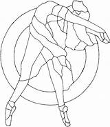 Outline Ballerina Girl Coloring Pages Ballet sketch template