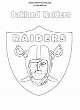 Raiders Oakland Coloring Logo Pages Logos sketch template