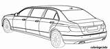 Limousine Voiture Klasse Schetsen Autofans Spaans Autoblog sketch template