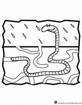Coloring Worm Underground Pages Animal Worms Kids Garden Animals Activities Eco Preschool Letter Crafts Designlooter Jr Woo Popular Choose Board sketch template