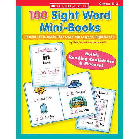 sight word mini books sc  scholastic teaching