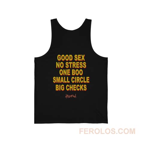 Good Sex No Stress One Boo Small Circle Big Checks Yg Tank Top Men