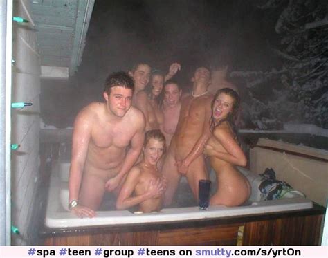 spa teen group teens drunk party naked hiddingtits chooseone friends realpeople