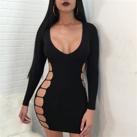 sexy latina fashion morena bonita black open side mini