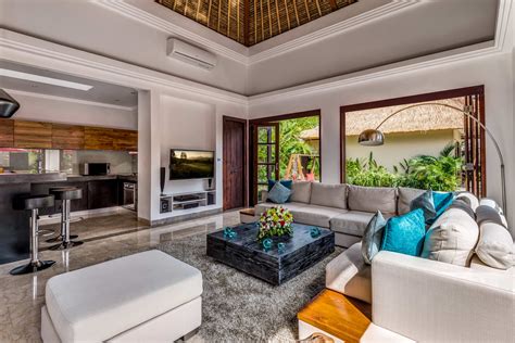 residence seminyak villa nilaya living room sofas bali