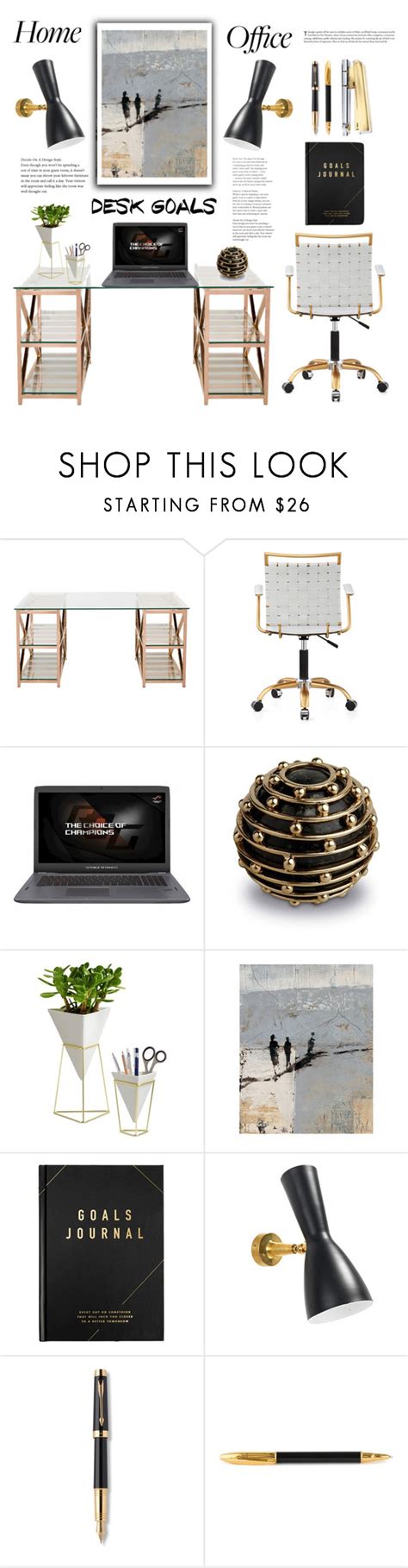 home office desk goals  conch lady   polyvore featuring