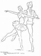 Coloring Ballet Pages Dancer Degas Dancers Drawing Sketch Illustration Dance Color Sketchbook Getcolorings Barber David sketch template