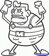 Spongebob Characters Squarepants Coloringhome Zeus Clipartmag Dmx sketch template