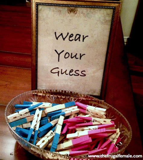 diy gender reveal wear your guess clothespins page 6