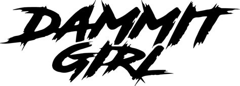 dammit girl decal dammit girl sticker truck decal car etsy