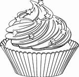Riscos Cupcakes sketch template