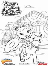 Coloring Pages Callie Sheriff Colouring Disney West Wild Kids Hugglemonster Henry Sheets Junior Sparky Activities Related Choose Board Popular sketch template