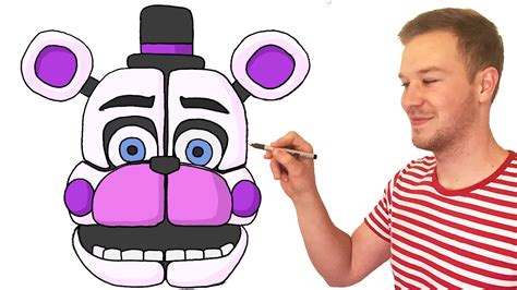 How To Draw Funtime Freddy From Fnaf Sister Location Youtube
