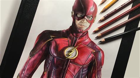 Drawing The Flash Barry Allen Youtube