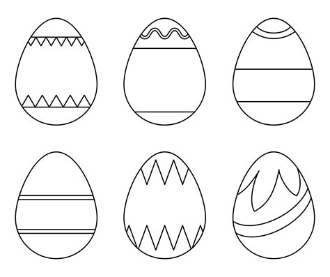 printable easter egg plain     printablee