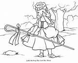 Bo Peep Little Coloring Pages Printable Popular sketch template