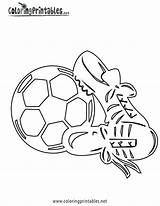 Soccer Coloring Cleats Pages Football Goal Sports Drawing Printable Color Kids Colouring Cartoon Shoes Clipart Messi Player Sheets Players Halloween sketch template