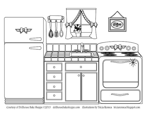 coloring kitchen  atlindsay ann dollhouse bake shoppe