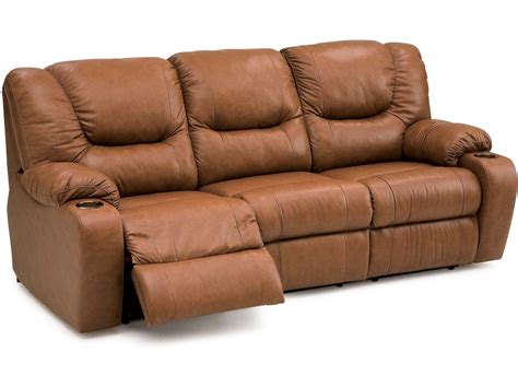 palliser furniture living room dugan sofa recliner   leather
