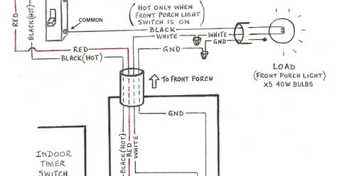 timer switch circuit diagram wiring