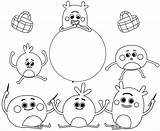 Nums Bumble Coloring Pages Funny Cute Kids sketch template