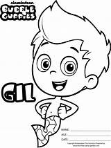 Bubble Guppies Coloring Pages Printable Birthday Party Kids Based Nick sketch template