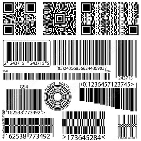 collection  barcode  qr code stock image  royalty  vector files  fotoliacom