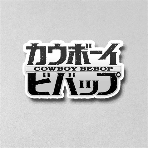 cowboy bebop sticker logo acid ink designs