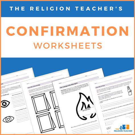 religion teachers confirmation worksheets  religion teacher