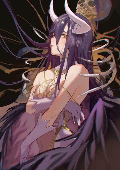 overlord albedo by krin anime drawings anime fantasy sexy anime art