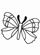 Butterflies Coloring Fun Kids sketch template