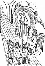 Rosary Lourdes Guadalupe Chapelet Virgen Coloriage Vierge Ile Bouchard Colorir Saints Fatima Bethesda Cierge Desenhos Dessins Ccd Coloriages sketch template