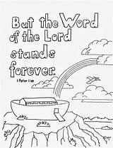 Peter Coloring Pages Bible Color Verse Kids Print Lord School Word Sunday Psalm Ark Children Christian Noah Jesus Sheets Activities sketch template